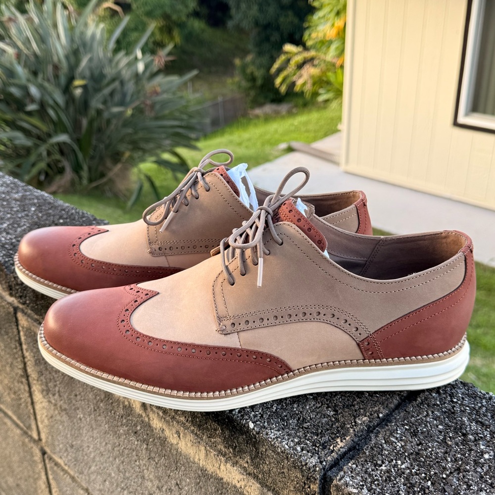 Cole Haan Wingtip Sneakers - Brown/Tan